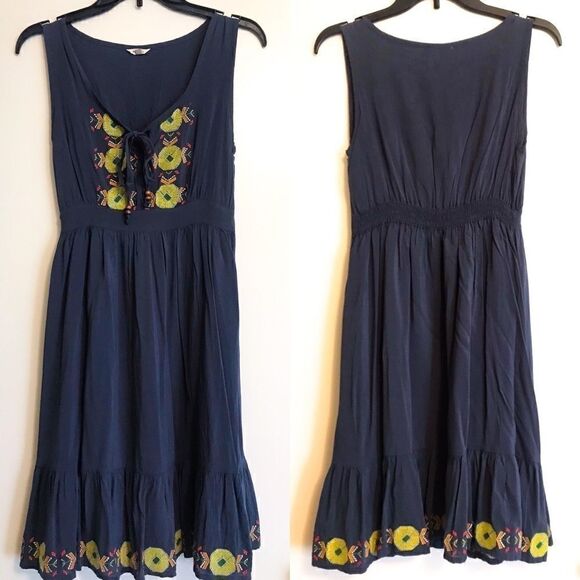 Fossil Embroidered Sleeveless Peasant Dress - Picture 3 of 7